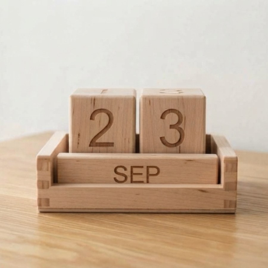 Beech Perpetual Desk Calendar